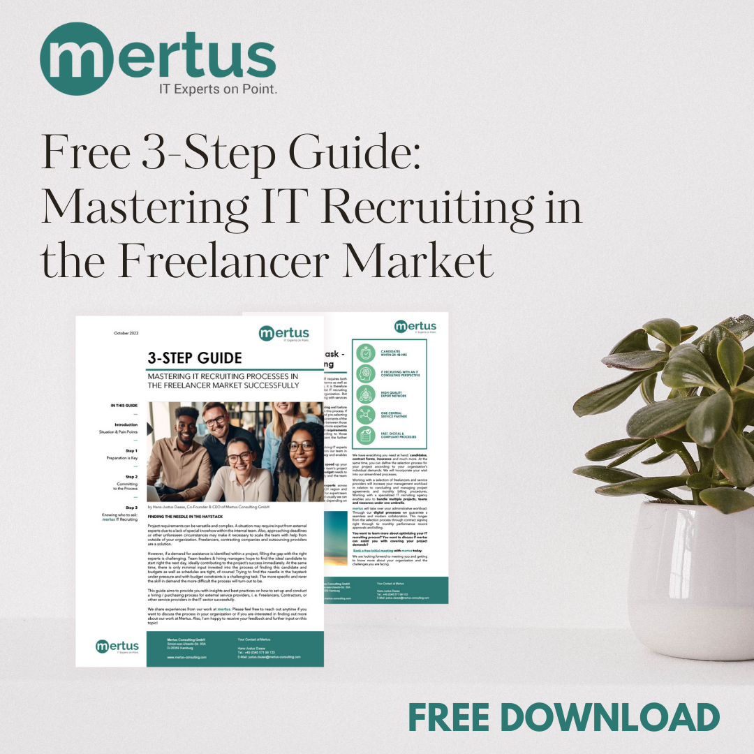 3-STEP GUIDE: MASTERING IT RECRUITING IN THE FREELANCER MARKET